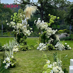 Artificial Green Flowers Manufacturer - TH1553 for Mori Wedding Decoration Green Flower Runners