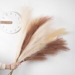 Artificial Faux Pampas Grass Manufacturer - 110cm Cream Color for Home Decor and Wedding