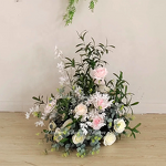 Artificial Flower Arch Manufacturer - OEM Hot Sale Hanging Flower Runner for Backdrop Decor