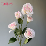 Artificial Balloon Flower Manufacturer - Dalian Chermy DC096 5-Head Pink Silk Wedding Floral