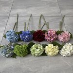 Artificial Hydrangea Manufacturer - Real Touch Dark Green for Home Decor
