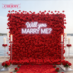 Artificial Flower Wall Backdrop Manufacturer - Custom Fabric Cloth Roll up Greenery for Photo Booth