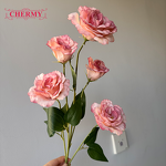 Artificial Balloon Flower Manufacturer - Dalian Chermy DC096 5-Head Pink Silk Wedding Floral