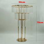 Glass Flower Vase Manufacturer - Clear Tall Trumpet for Wedding Table Centerpiece Transparent