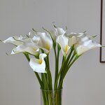 Artificial Calla Lily Manufacturer - TH1225 Wholesale Real Touch EVA White for Home Table