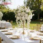 Artificial Flower Arrangement Manufacturer - 2026 New Table with Flower Balls and Utensils Matching