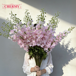 Artificial Delphinium Manufacturer - Dalian Chermy 120cm Hot Pink Silk for Wedding Party