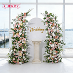 Artificial Arch Flowers Manufacturer - Dalian Chermy Customized White Green Pink Red for Wedding Hotel