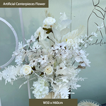 Artificial White Silk Flower Manufacturer - CM-TW009 for Wedding Stage Decoration Aisle