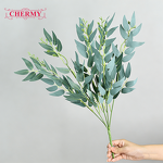 Artificial Willow Branches Manufacturer - TH1541 High-quality Silk Leaf 5 Branches for Wedding Decor
