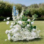 Artificial Flower Runner Manufacturer - Wedding White Silk Rose 200cm for Table Decoration