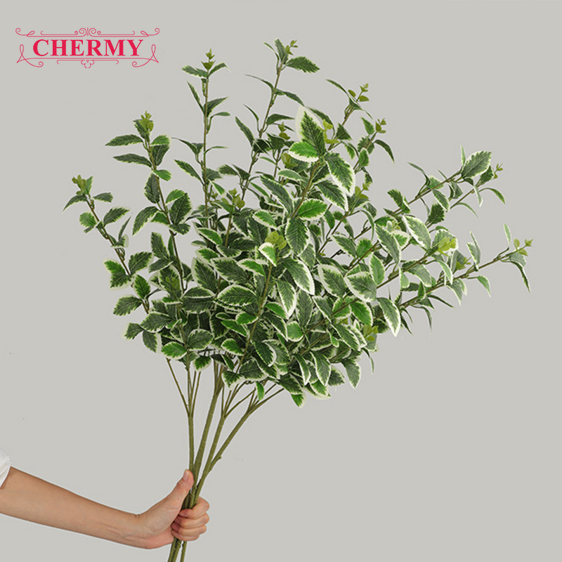 Artificial Green Plant Leaves Manufacturer - CM-TH1535 for Home Wedding Hotel Decoration