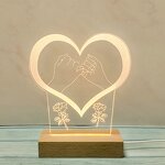 LED Night Light Manufacturer - Custom Mother's Day Creative 3D for Room