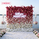 Artificial Flower Wall Backdrop Manufacturer - Customized 8ft X 8ft Plant Grass Hanging Vines for Photography Booth