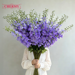 Artificial Delphinium Manufacturer - Dalian Chermy 120cm Hot Pink Silk for Wedding Party