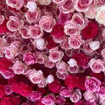 Artificial Flower Wall Backdrop Manufacturer - Custom High-End Pink Gradient for Wedding Party