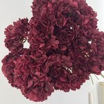 Artificial Silk Hydrangea Manufacturer - Handmade Red for Graduation Mother's Day Easter Christmas