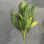 Artificial Boston Fern Manufacturer - TH1531 Wholesale 37-Leaf Wall Mounted Fern Fronds