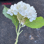 Artificial Hydrangea Manufacturer - Real Touch Green White for Home Christmas Event Decoration