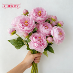 Artificial Peony Manufacturer - Dalian Chermy TH798 Realistic for Wedding Events Centerpieces