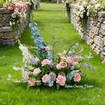 Artificial Aisle Runner Manufacturer - Wildflowers Grounded Arch for Christmas Graduation Handmade