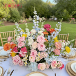 Artificial Aisle Flowers Manufacturer - Dalian Chermy Ground Flower Arrangement for Floor Decorations