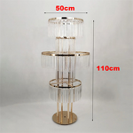 Glass Flower Vase Manufacturer - Clear Tall Trumpet for Wedding Table Centerpiece Transparent