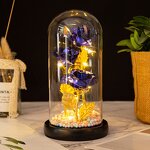 Gold Foil Rose Manufacturer - Valentines Day Gift Wholesale in Glass Dome