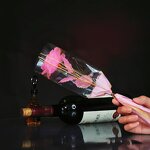 Plastic Rose Manufacturer - Exquisite Colorful Gold with Transparent Packaging for Home Decoration Gift