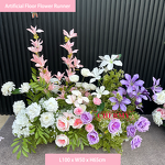 Artificial Flower Backdrop Manufacturer - CM-TW006 Flower Forest Pink Purple Silk for Wedding Party