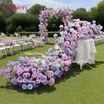 Artificial Flower Runner Manufacturer - Dalian Chermy 200cm Silk Pink for Wedding Party