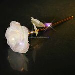 Plastic Rose Manufacturer - Exquisite Colorful Gold with Transparent Packaging for Home Decoration Gift