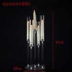 Acrylic Candelabra Manufacturer - Morden 5 6 Arms Candle Holder for Wedding Table Centerpiece