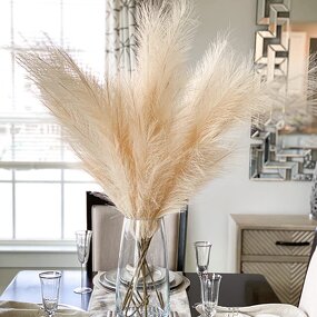 Artificial Pampas Grass Manufacturer - High Quality Faux Boho Large Fluffy Grey Beige for Sale