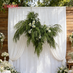 Artificial Wall Hanging Plants Manufacturer - TH872 Hot Selling Green Leaves for Wedding Party