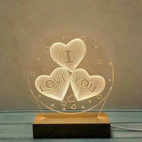 LED Night Light Manufacturer - Custom Mother's Day Creative 3D for Room