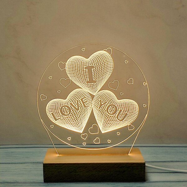 LED Night Light Manufacturer - Custom Mother's Day Creative 3D for Room