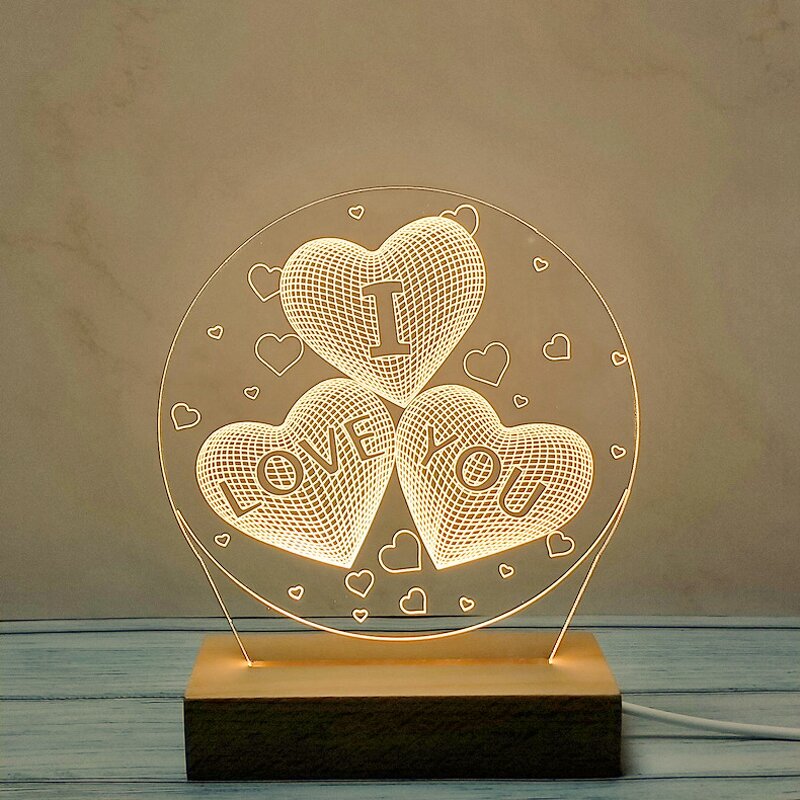 LED Night Light Manufacturer - Custom Mother's Day Creative 3D for Room