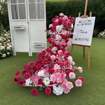 Artificial Silk Flower Arrangement Manufacturer - Dalian Chermy Purple Table Flower And Flower Row