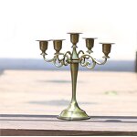 Metal Candelabra Manufacturer - 5 Arm for Weddings Table Centerpieces Taper Luxury Candles Holder