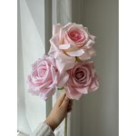 Artificial Silk Rose Manufacturer - Dalian Chermy DC013 Pink for Wedding Centerpieces
