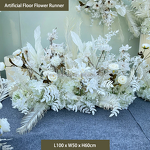Artificial White Silk Flower Manufacturer - CM-TW009 for Wedding Stage Decoration Aisle