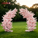 Artificial Flower Arch Manufacturer - Event Wedding White Cherry Blossom for Backdrop Decoration