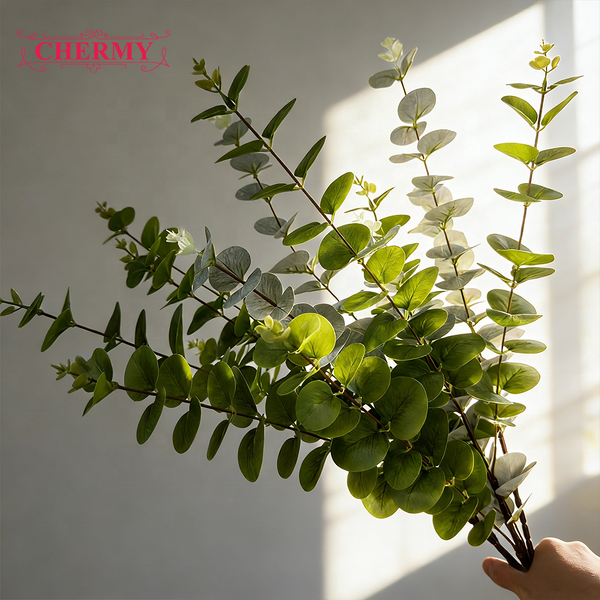 Artificial Eucalyptus Leaves Manufacturer - Dalian Chermy DC088 for Wedding Flower Arrangement Greenery