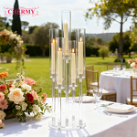 Acrylic Candelabra Manufacturer - Elegant 5 Arm Tall Candle Holders for Wedding Centerpieces Wholesale