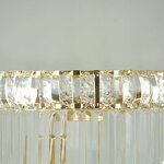 Acrylic Flower Stand Manufacturer - Hotel Home Table Gold Crystal With Light for Wedding Centerpiece