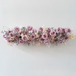 Artificial Silk Flower Runner Manufacturer - Hot Sale Wedding Table Rose Centerpiece Aisle