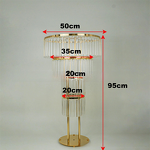 Glass Flower Vase Manufacturer - Clear Tall Trumpet for Wedding Table Centerpiece Transparent
