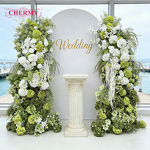 Artificial Arch Flowers Manufacturer - Dalian Chermy Customized White Green Pink Red for Wedding Hotel