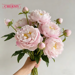Artificial Peony Manufacturer - Dalian Chermy TH798 Realistic for Wedding Events Centerpieces